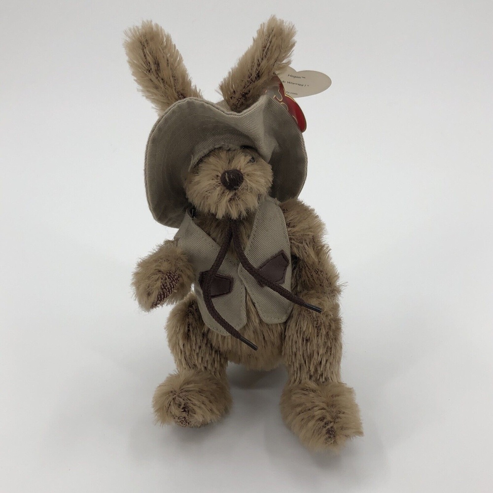 Ty Attic Treasures Collection Hogan Kangaroo Beanie Baby No Worries 2000 TAG